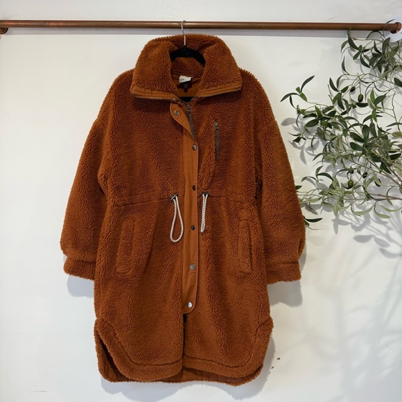 Varley Jones Sherpa Long Coat Anthropologie - Picture 3 of 5